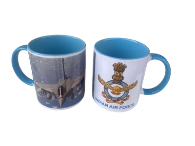 IAF  #air force  coffee mug with logo and Rafale