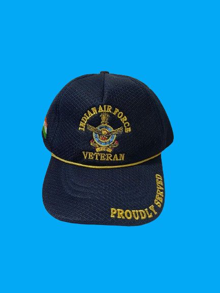 CAP IAF Veteran (Blue) Proudly Served #indian air force 