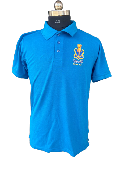 T  SHIRT NAVY Collared (Blue)