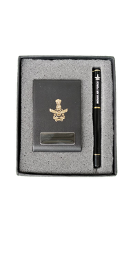 Defence magnetic Card holder with metal premium ball pen