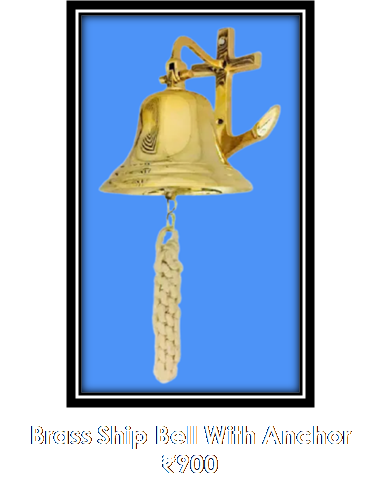 Brass Ship Bell With Anchor