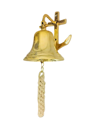 Brass Ship Bell With Anchor