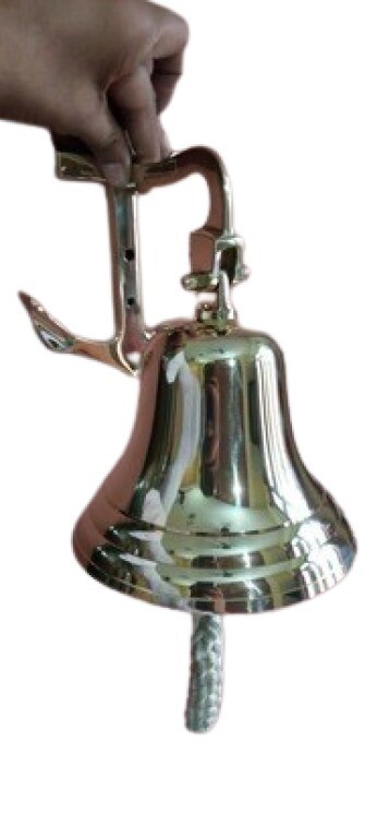 Brass Ship Bell With Anchor