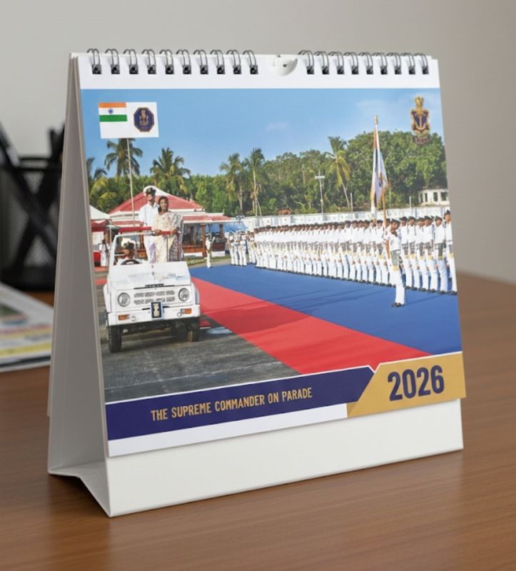 Navy Desk/table Calender # calendar 2026 bigger Size 7x10 inches 26 pages Navy Desk/table Calender # calendar 2026 bigger Size 7x10 inches 26 pages