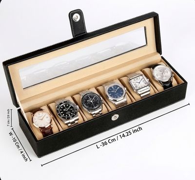 Watch boxes with 6 slots with Navy logo 