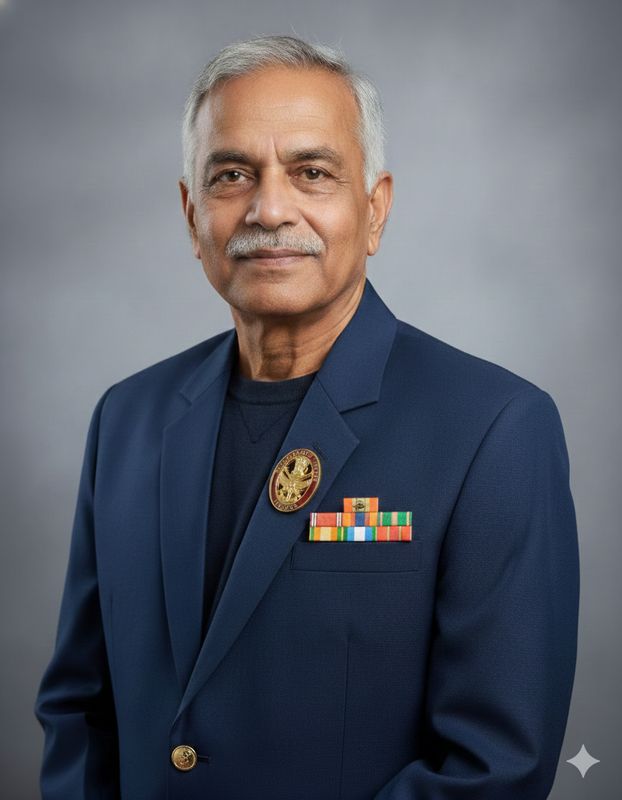 Brass oval shape indian armed forces veteran