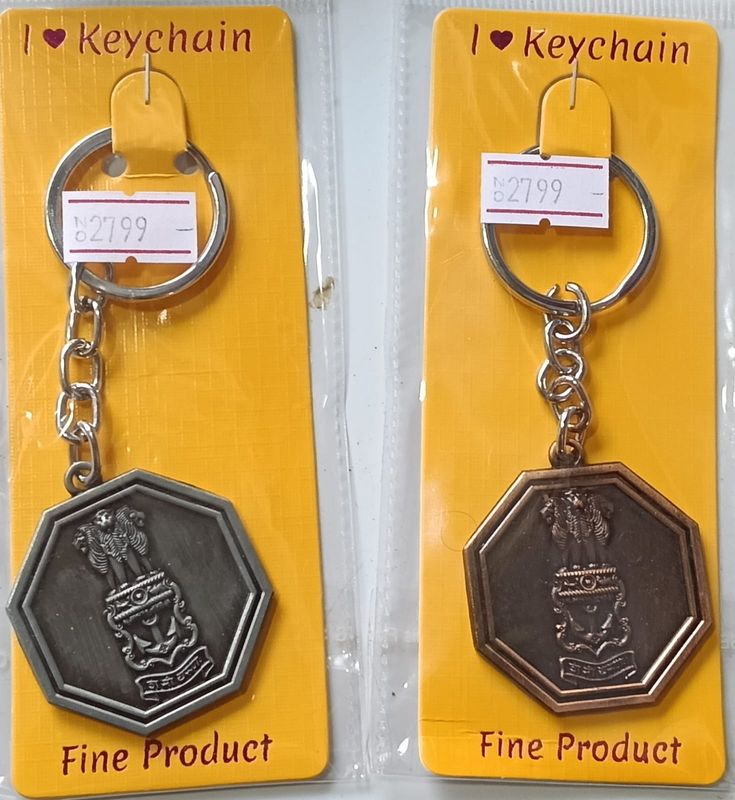 Navy key chain metal 3D