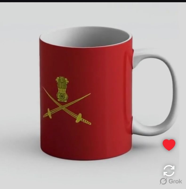 Coffee army Indian army red