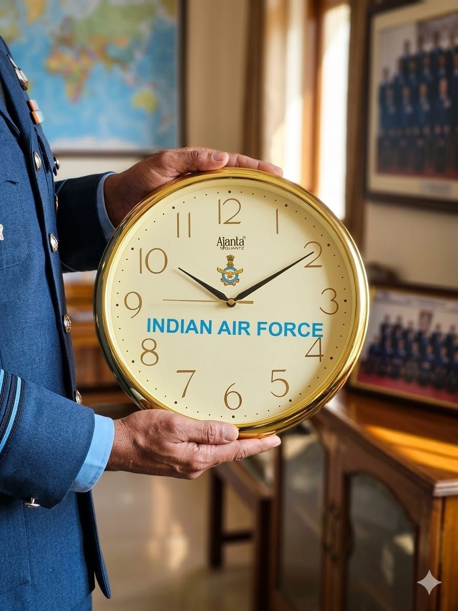 Air force wall clock ajanta brand