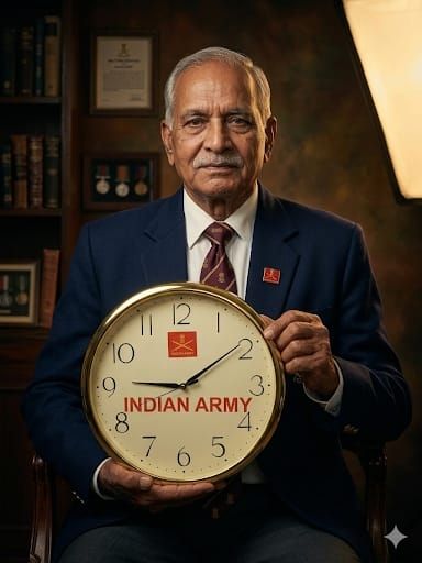 Indian army wall clock Ajanta brand