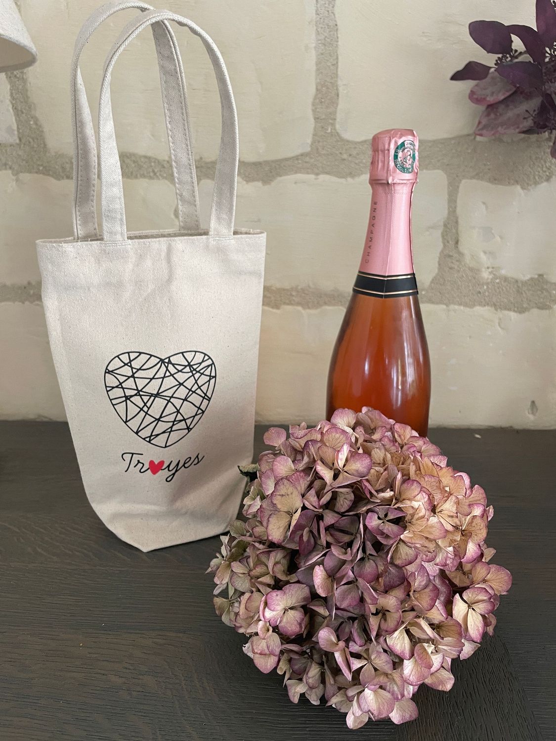 Sac à Bouteille Coeur de Troyes