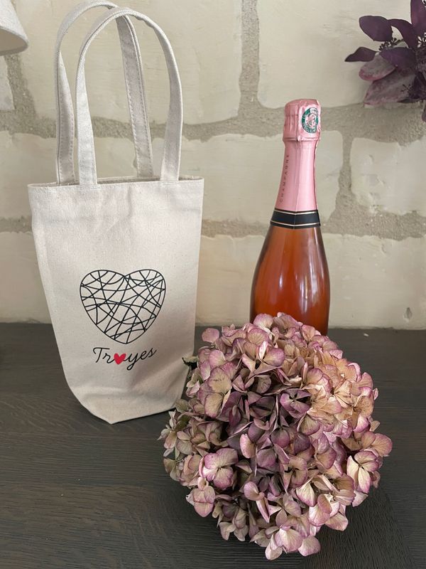 Sac à Bouteille Coeur de Troyes