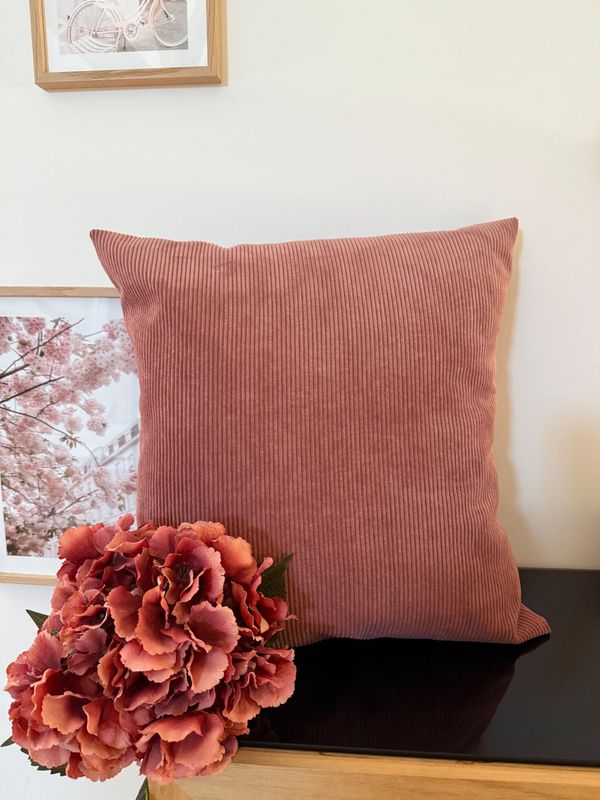 Coussin Velours Rose
