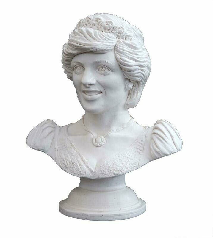 Bust of Princess Diana, sculpture made of resin Bust of Princess Diana, sculpture made of resin