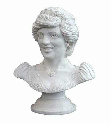 Bust of Princess Diana, sculpture made of resin