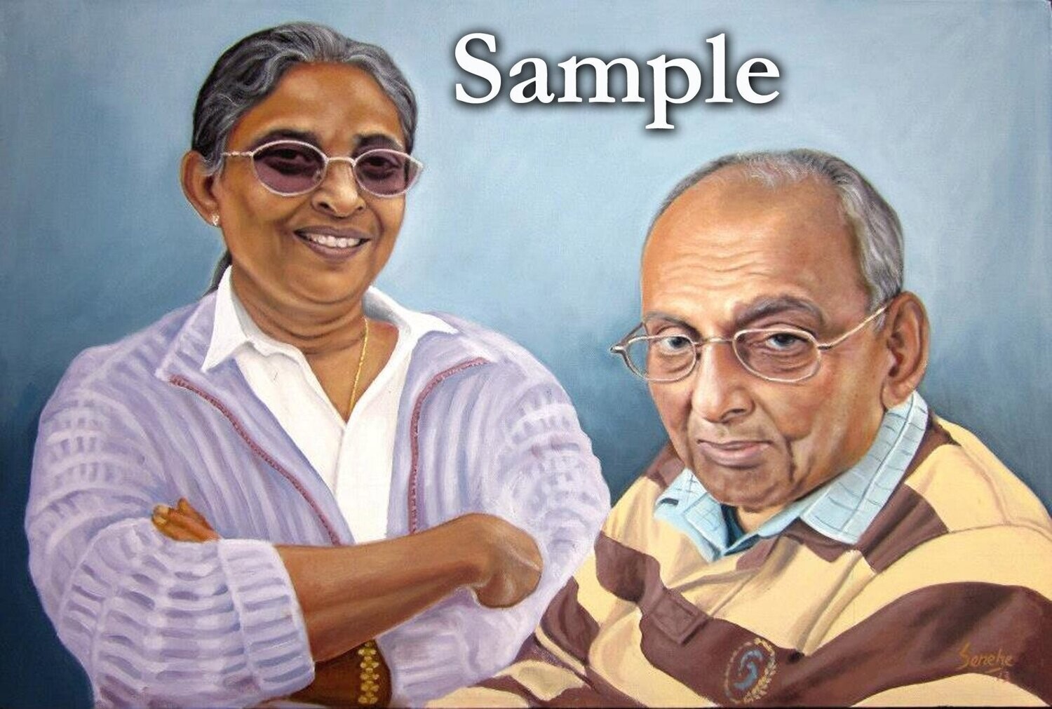 Portrait paintings from photos (Two Heads)