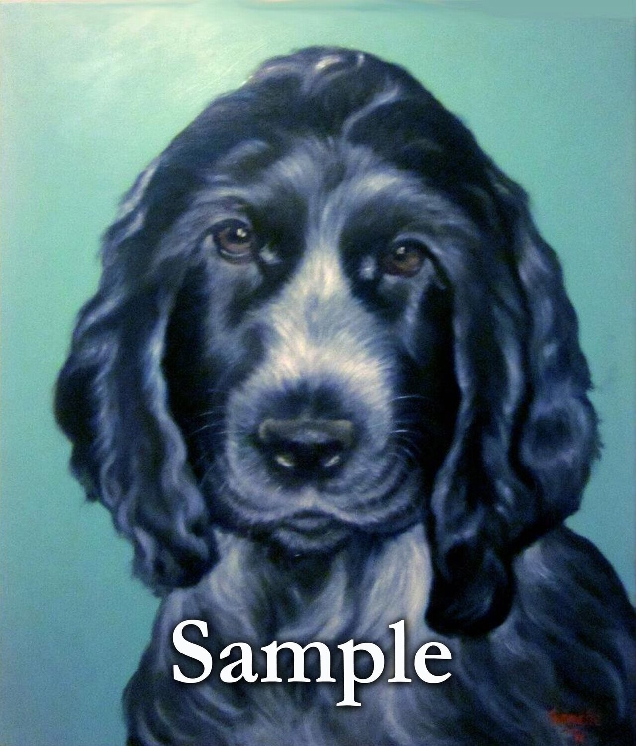 Pet portrait paintings from photos (Single Head)