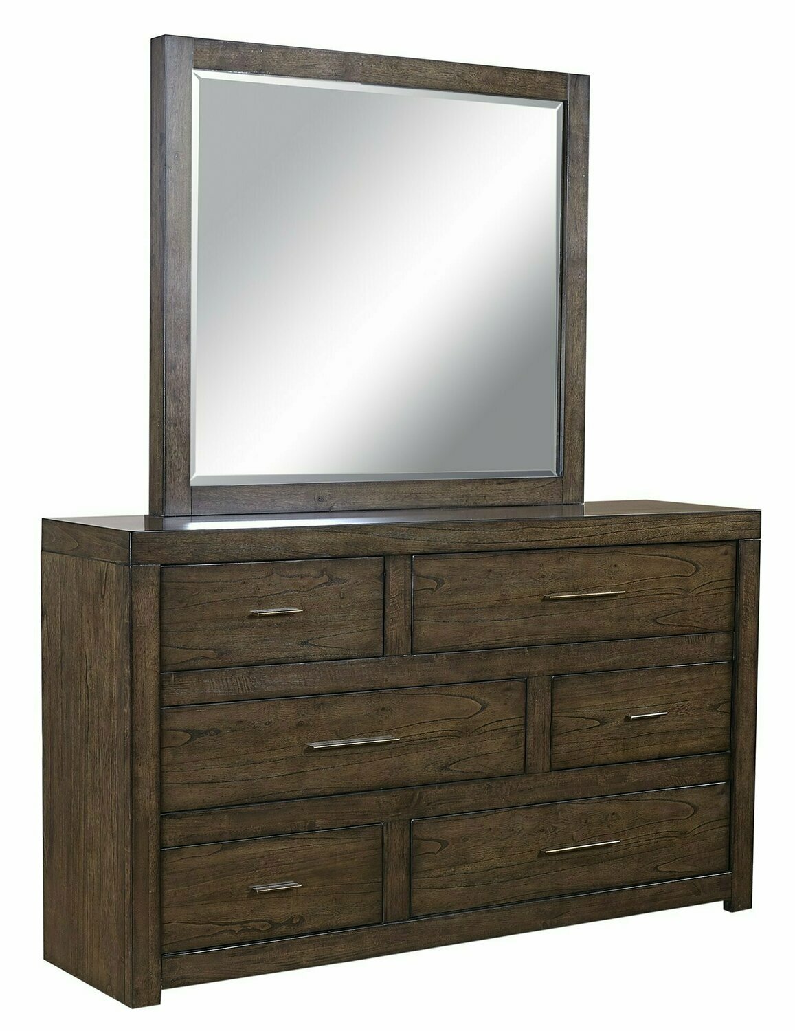 Aspen Modern Loft Dresser and Mirror