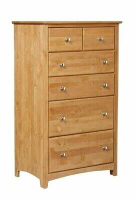 Archbold Shaker 6 Drawer Chest with 2 Deep Drawers