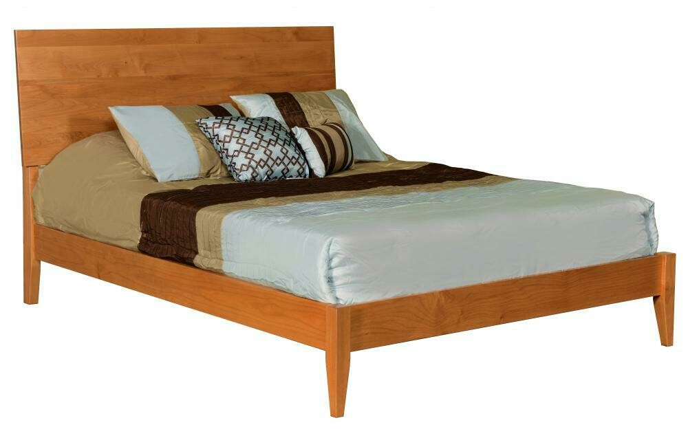 Archbold 2 West Contemporary Platform Bed in Honey