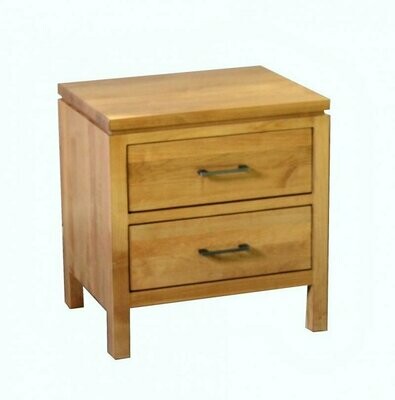 Archbold 2 West Contemporary 2 Drawer Low Nightstand