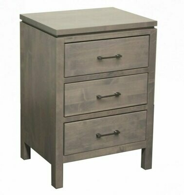 Archbold 2 West Contemporary 3 Drawer Wide Nightstand
