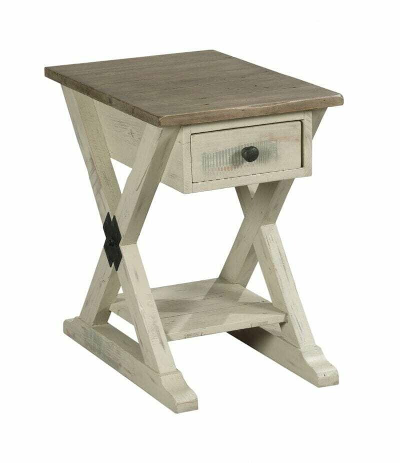 Hammary Reclamation Place Two-Tone Chairside Table