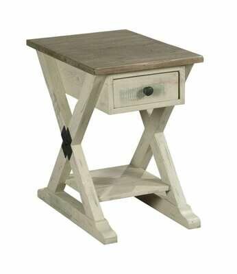 Hammary Reclamation Place Two-Tone Chairside Table Hammary Reclamation Place Two-Tone Chairside Table