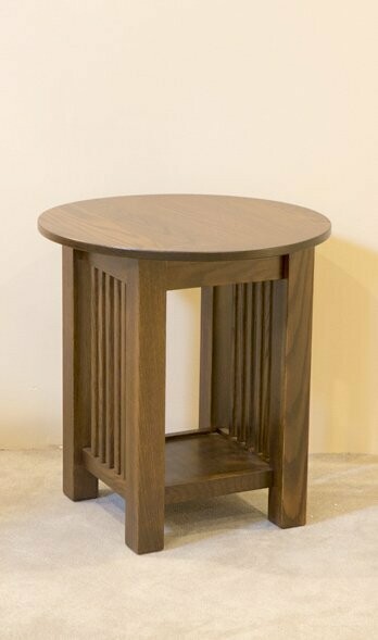 Yutzy Woodworking Prairie Round End Table
