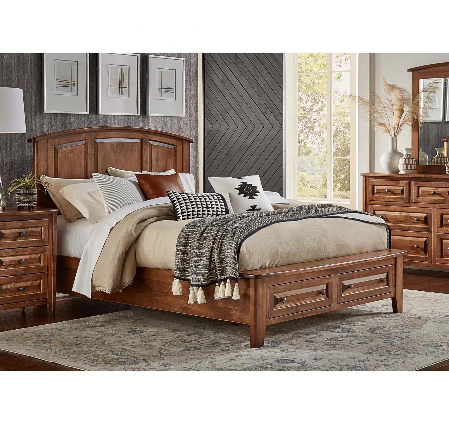 Amish Essentials Carson Storage Bed