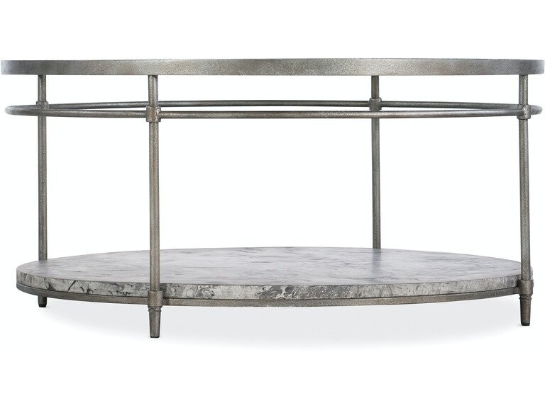Hooker Glass Top Round Coffee Table