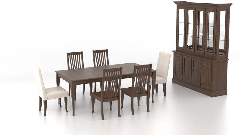 Canadel Gourmet Dining Set 42x62 with Hutch Canadel Gourmet Dining Set 42x62 with Hutch