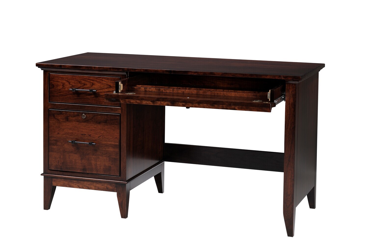 Yutzy Woodworking Cortland Single Pedestal Desk