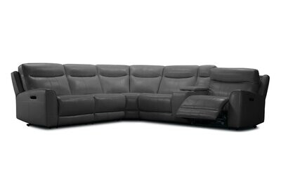 Violino Leather 31662 Power Reclining Sectional