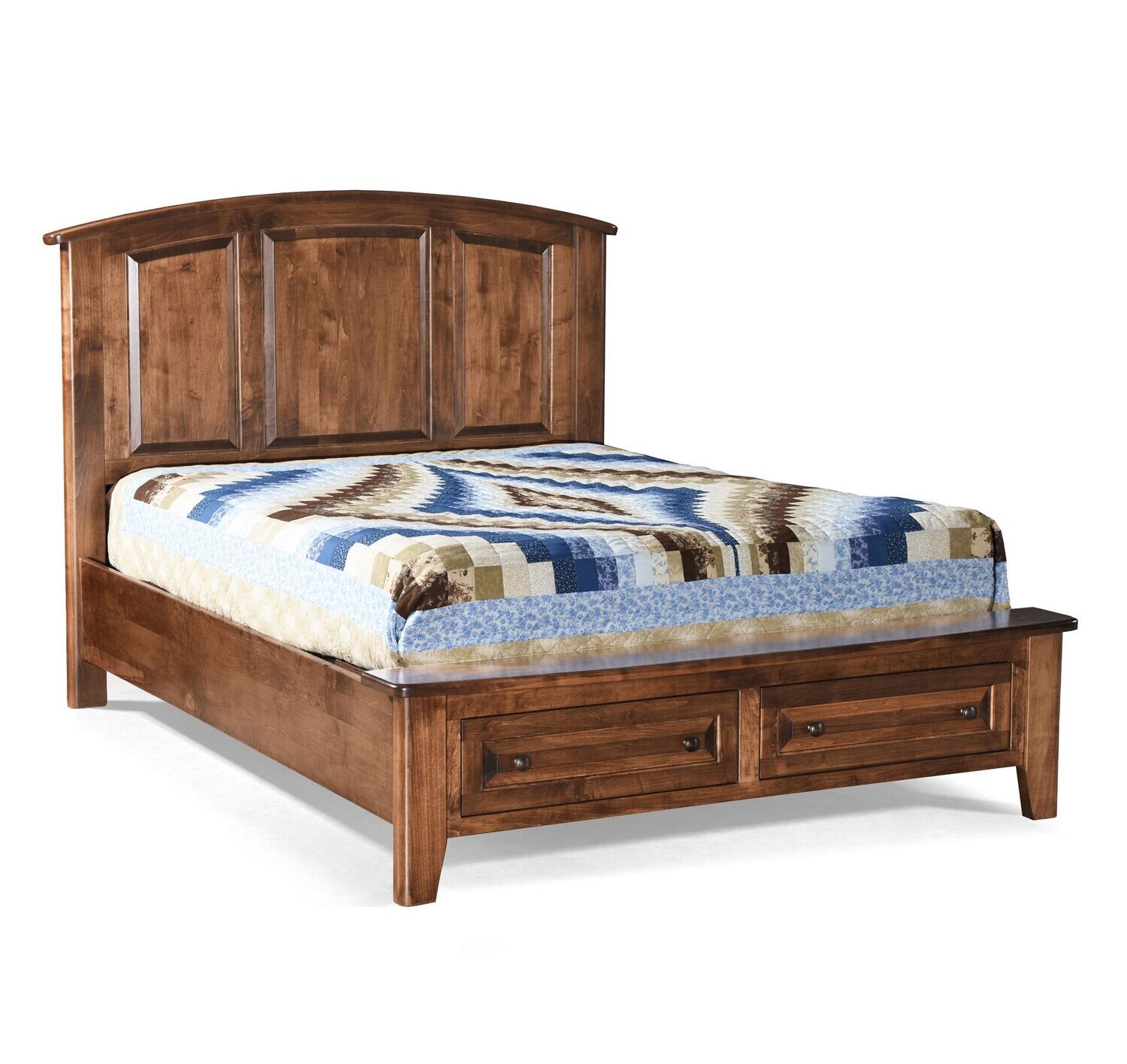 Amish Essentials Carson Bed, Bed Size: Queen