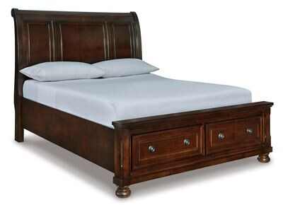 Millennium 697 Sleigh Bed with Storage, Size: Queen