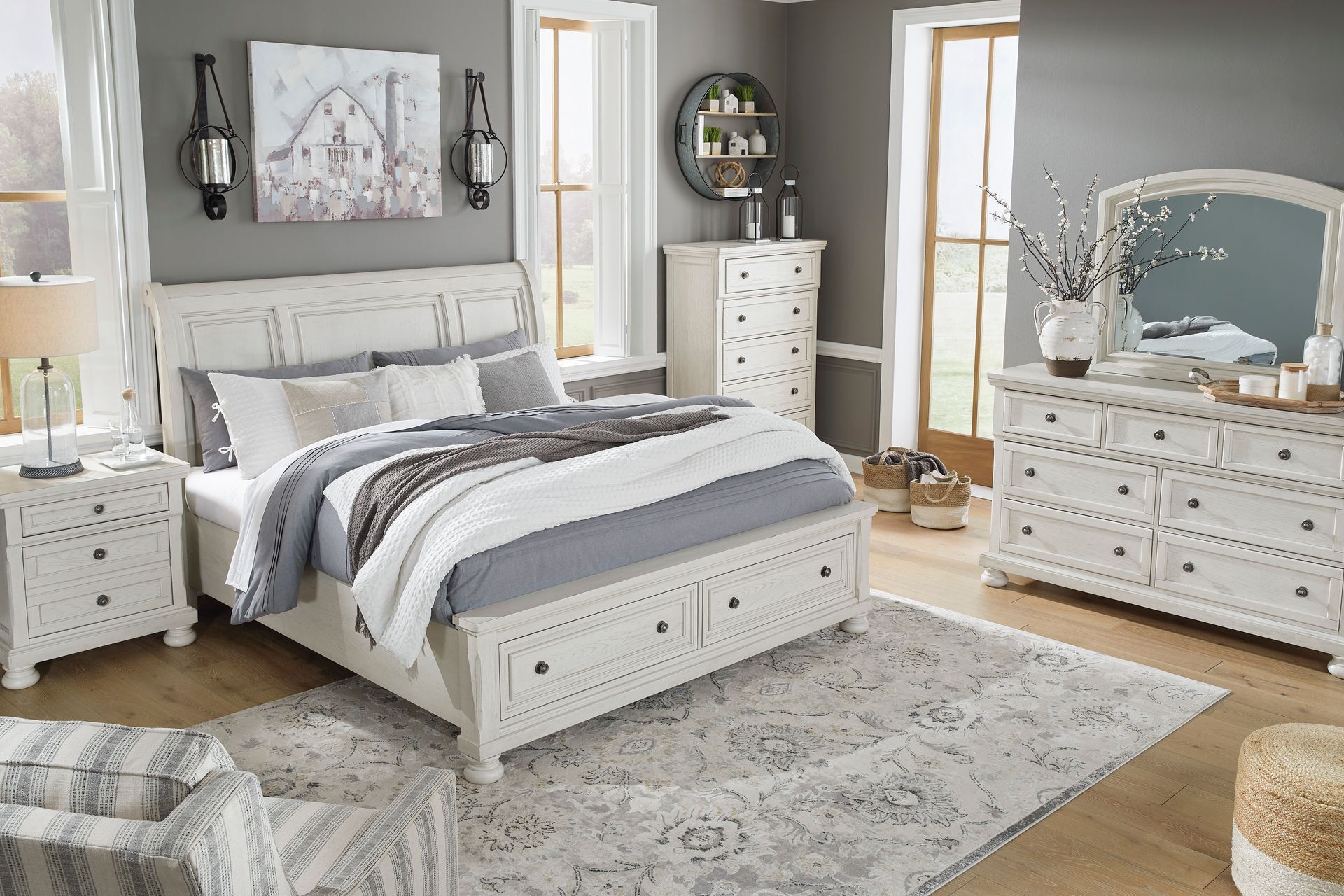 Millennium 742 3-Drawer Nightstand