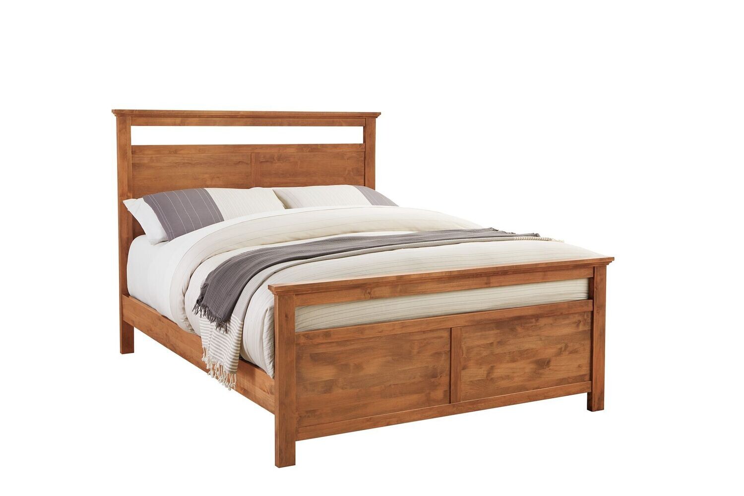 Emmerson Bedframe with High Footboard, Size: Twin, Frame Type: Slats
