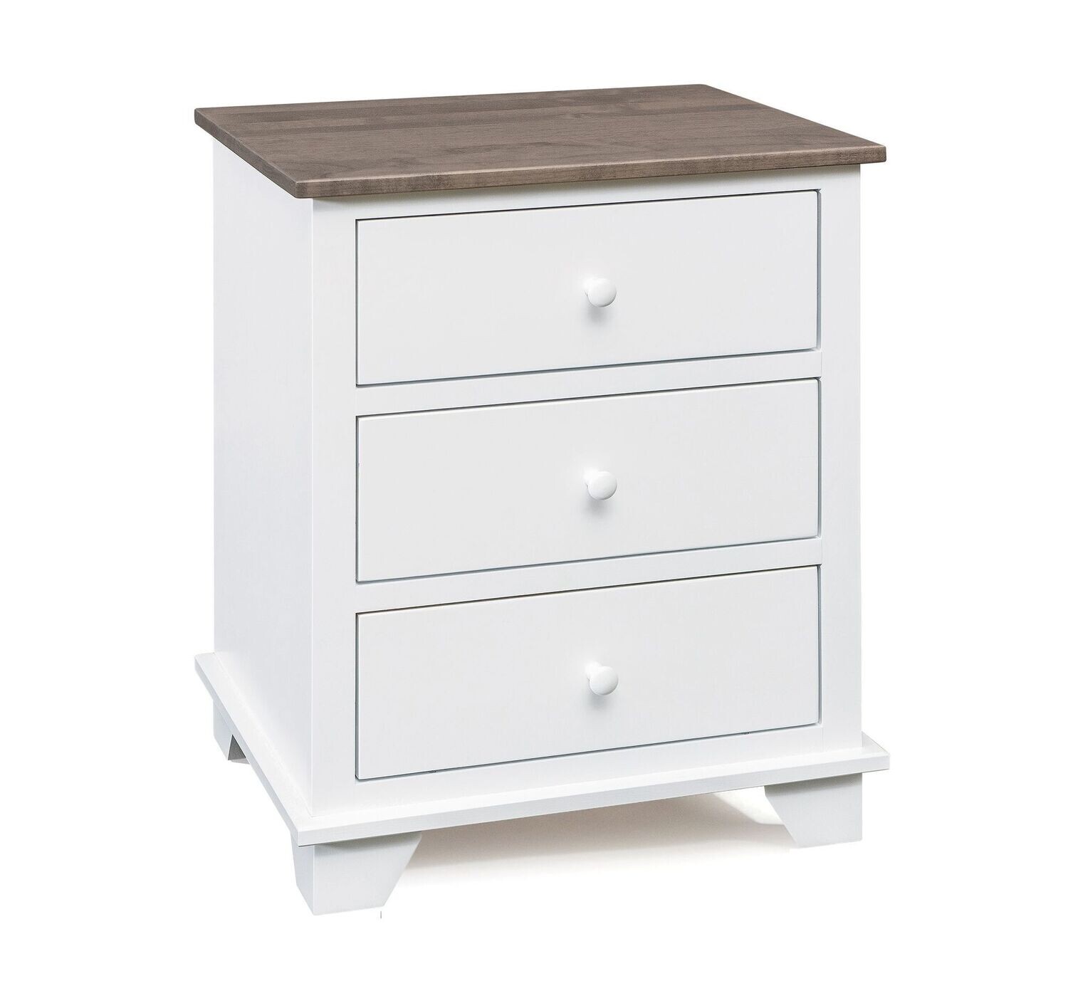 Archbold Portland Two-Tone 3 Drawer Nightstand