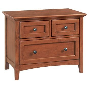 Whittier McKenzie 3-Drawer Wide Nightstand