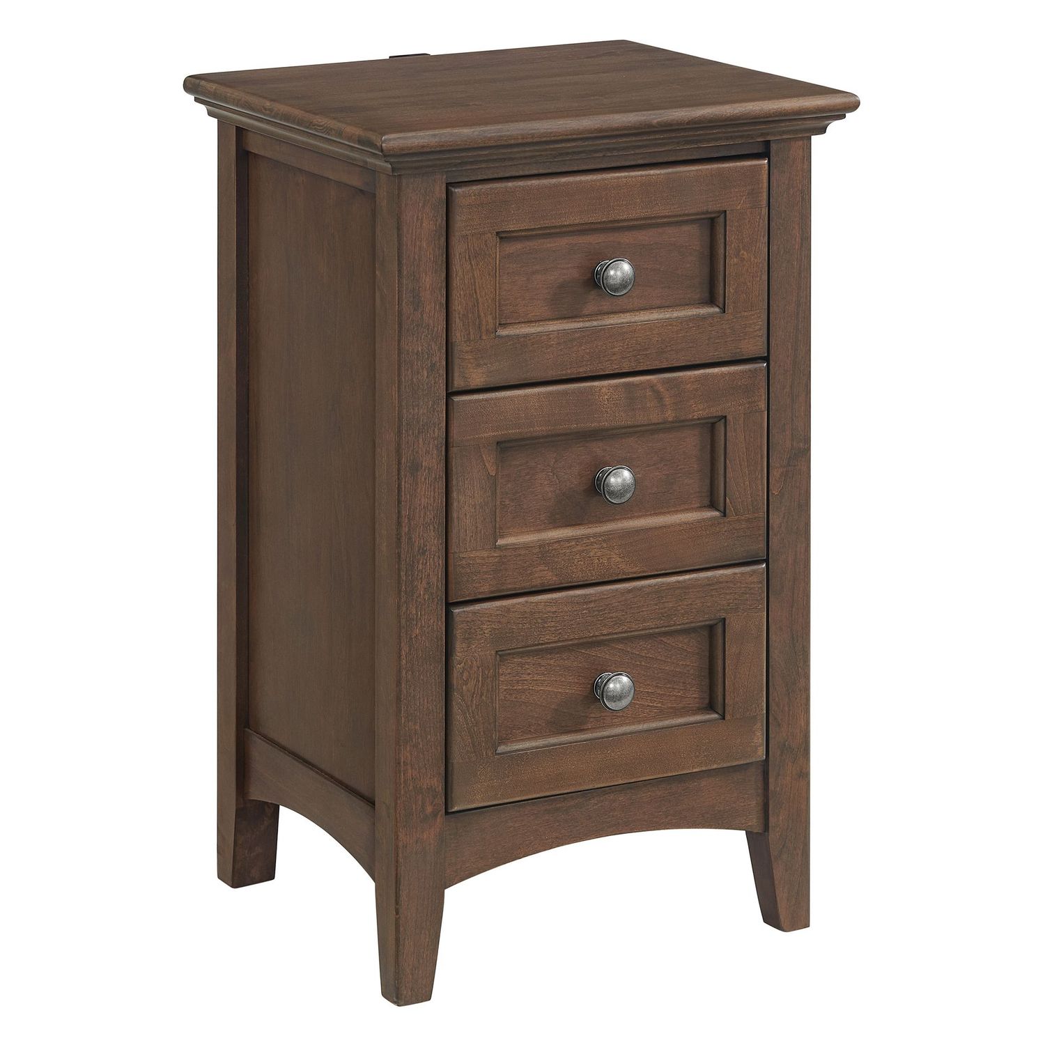 Whittier McKenzie 3 Drawer Small Nightstand