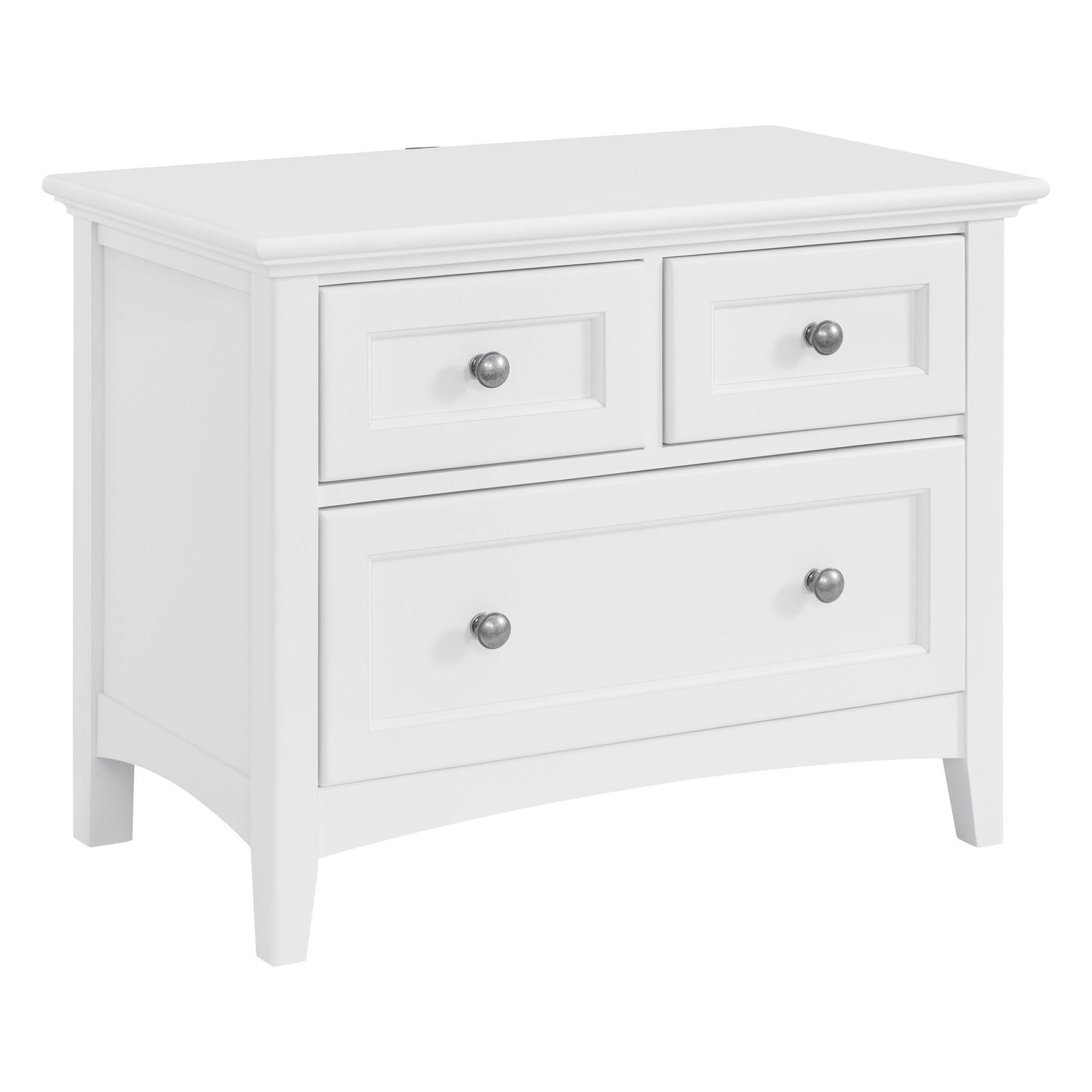 Whittier McKenzie 3-Drawer Wide Nightstand