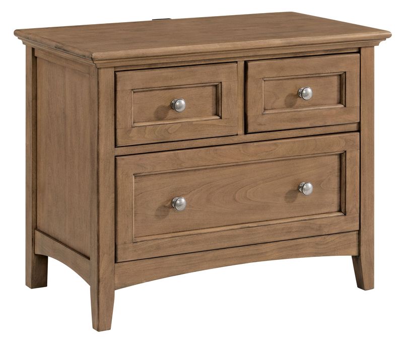 Whittier McKenzie 3-Drawer Wide Nightstand