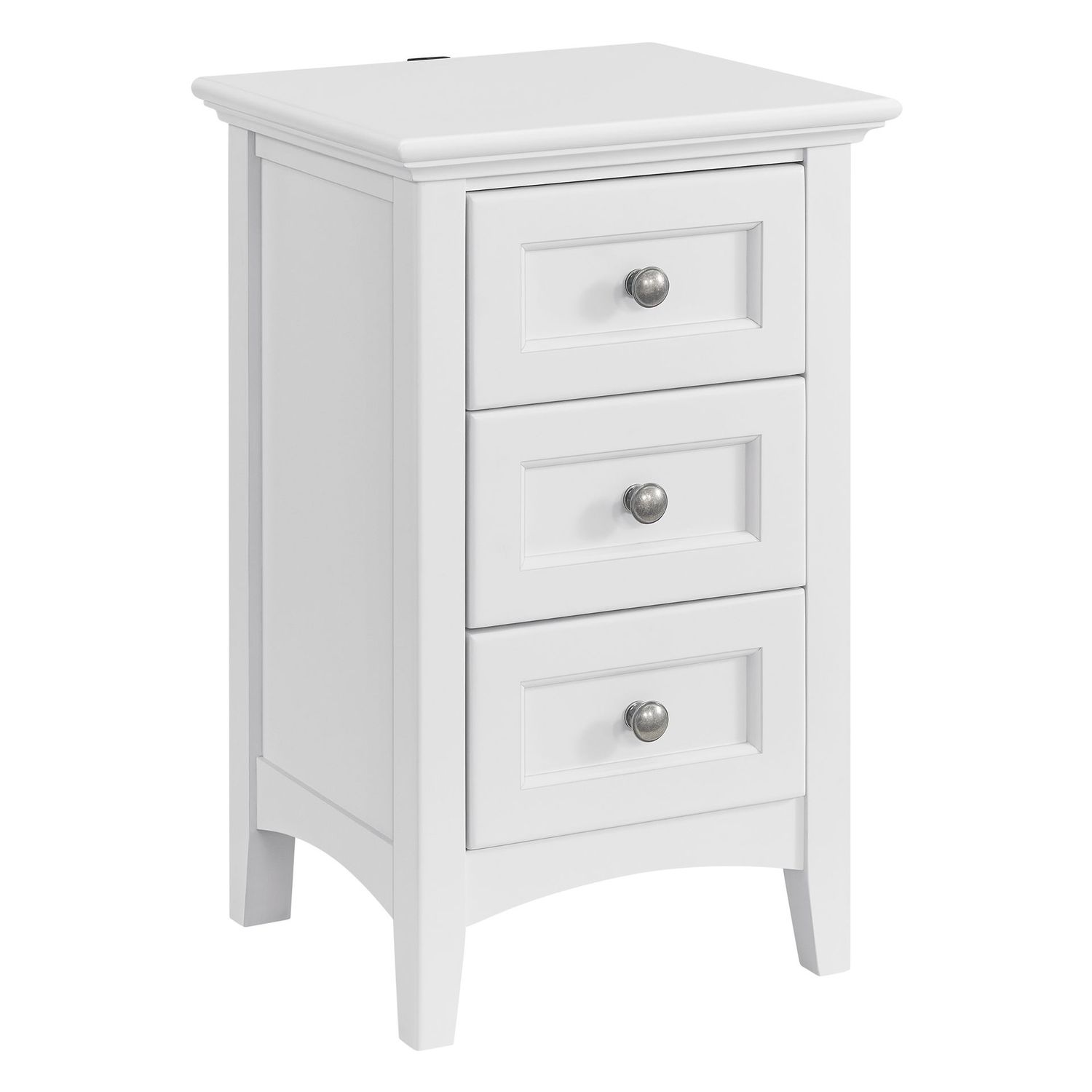 Whittier McKenzie 3 Drawer Small Nightstand