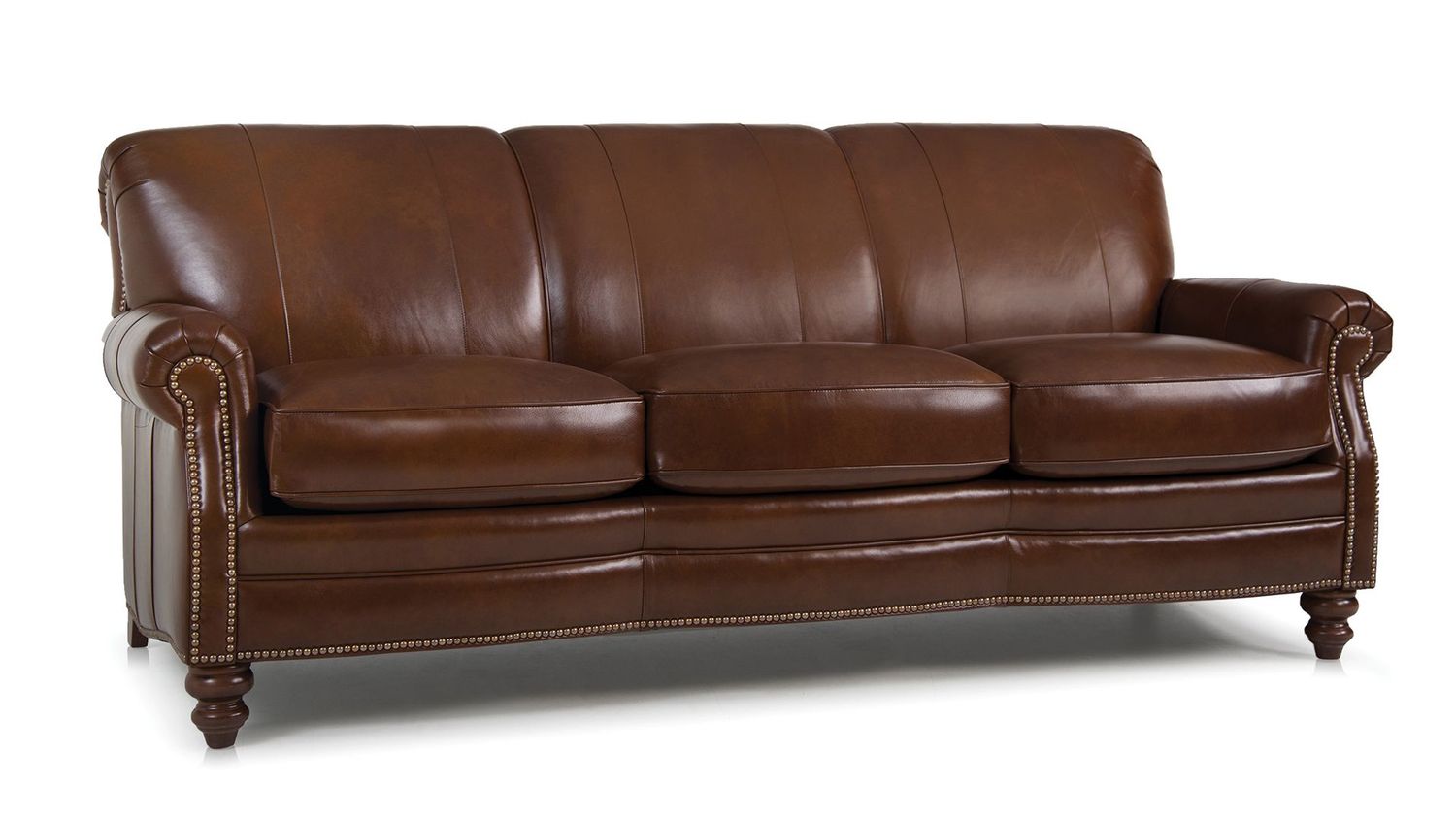 Smith Brothers 383 Leather Sofa
