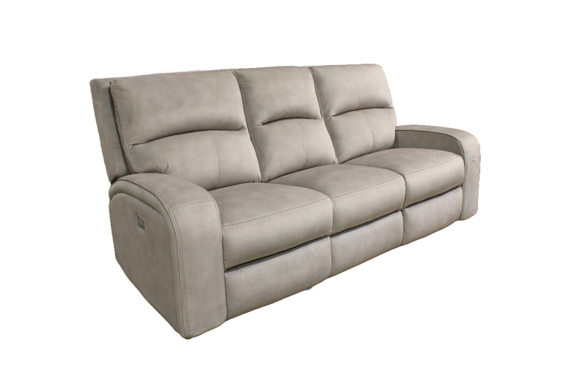 MACA 5168 Aspen Latte Reclining Sofa with Power Headrest MACA 5168 Aspen Latte Reclining Sofa with Power Headrest