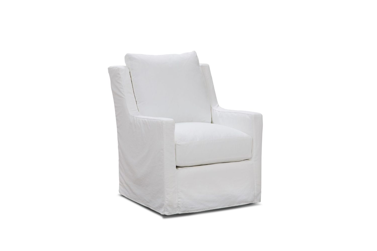 Four Seasons Lainey Slip Covered Swivel Glider
