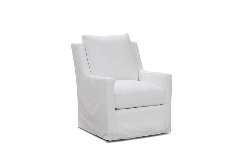 Four Seasons Lainey Slip Covered Swivel Glider