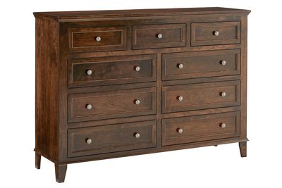 Amish Essentials Belmont 9 Drawer Dresser Amish Essentials Belmont 9 Drawer Dresser
