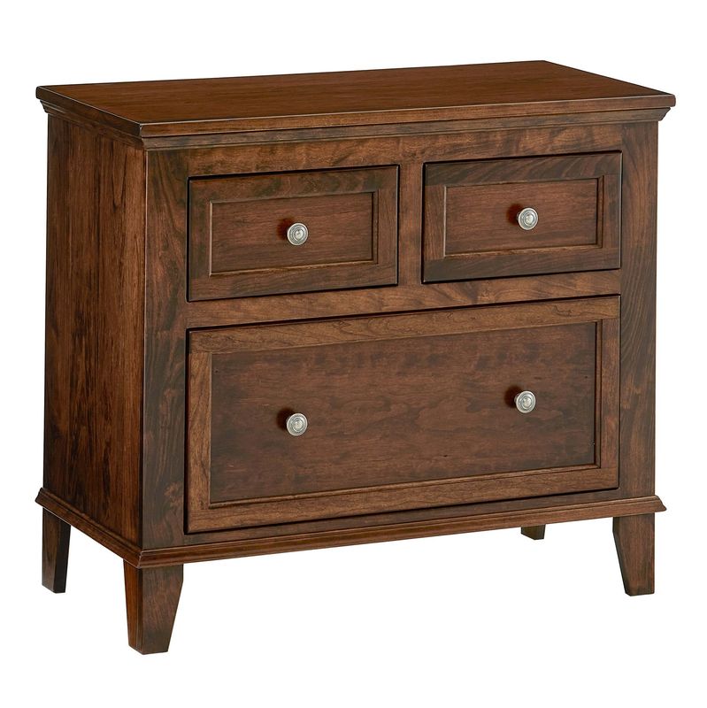 Amish Essentials Belmont 3 Drawer Nightstand Amish Essentials Belmont 3 Drawer Nightstand